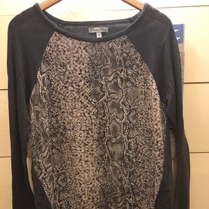 Olivia Sky NWT sheer front sweater sz M